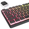 SOLIDEE Black Pudding - Tappi PBT Double Shot con strato traslucido, 117 tasti XDA Profile Keycaps, ISO&ANSI 61/68/84/87/104