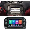 Dynavsal Autoradio Android con navigazione GPS Schermo HD Touch screen con Carplay Canbus Autoradio per Mercedes-Benz SL R129 R230 SL55AMG SL63AMG SL65AMG SL280 SL300 SL350 SL500 SL600 2001/09-2012/12