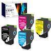Vintella CS317 CX317 Cartucce Toner Sostituzione per Lexmark 71B20K0 71B20C0 71B20M0 71B20Y0 Compatibili per Lexmark CS317dn CX317dn CS417dn CX417de CS517de CX517de (3000 Pagine BK, 2300 Pagine CMY)