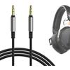 GEEKRIA Cavo audio compatibile con V-MODA Crossfade 3/2/LP2, M-100, M-80, cuffie V-80, da 1/8 (3,5 mm) a 3,5 mm, cavo stereo sostitutivo in nylon intrecciato (4 ft / 1,2 m)