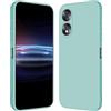 RankOne Custodia per HONOR 70 5G (6.67 Inches) Cover Morbida in Silicone TPU - Ciano chiaro