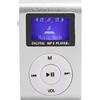 KIMISS Lettori Mp3 Lettore Mp3 con in Lega di Alluminio Mini Lettore Musicale Mp3 Portatile Sport Backclip Schermo LCD Supporto Mp3 Scheda di memoria(Argento)