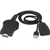 zdyCGTime dongle display wireless,ricevitore display adattatore HDMI TV wifi ad alta definizione 1080P, dispositivo schermo wireless con micro cavo, adattatore per smartphone/PC/TV/monitor.(1pezzo)