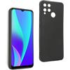 REY Cover in Gel TPU Nera per Oppo REALME C15 - NARZO 30A, Ultra Sottile 0,33 mm, Morbido Flessibile, Custodia Silicone
