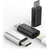 Kefiany Adattatore Lightning Micro USB (3 Pack) Ricarica Convertitore compatibile per Samsung Galaxy Cavo Cellulare Da Lightning Femmina Jack a Micro USB Maschio Adapter to-mc