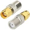 Bingfu Adattatore Antenna DAB FM, Connettore RF da SMA Maschio a F Femmina | Convertitore / Attacco / Riduzione, per Radio DAB+ FM AM, Tuner Stereo, Ricevitore Audio Video, 2 pcs