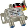 TronicXL, Splitter per antenna di alta qualità, presa femmina F per DVBT DVBC SAT, splitter cavo unico, TV via cavo, Unitymedia Vodafone, Sky, NetAachen, Primacom Digital, HD, 3D, 4K