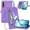Ysnzaq Custodia a Libro Cover Portafoglio per OnePlus Nord 5, Pelle Flip Case con Porta Carte, Laccio e Funzione Stand, Disegni di Fiori Antiurto Cover per OnePlus Nord 5-SZY Purple