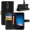 COMPATIBILE Custodia HUAWEI MATE 10 LITE (RNE-L01 RNE-L21) 5.9 COVER case flip STAND LIBRO magnetica GEL silicone TPU PROTEZIONE ECO PELLE portafoglio eco pelle porta carte nero