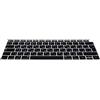 kwmobile Protezione Tastiera Russa Compatibile con Apple MacBook Air 13 2018 2019 2020 A1932 - Cover Tastiera Russo QWERTY - Copertina Silicone nero