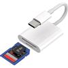 zoyuzan Adattatore lettore SD Micro SD(2 In 1)USB C Memoria Esterna Macbook Air Mac Pro SD Card Reader Adapter Type Thunderbolt 4 Compact Flash Cable Compatibile per Huawei Xiaomi Redmi Google Samsung