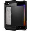 Spigen Cover Slim Armor CS Compatibile con iPhone SE 2022 5G, iPhone SE 2020, iPhone 8 e iPhone 7 - Nero
