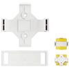 GL.iNet WiFi Router Holder Wall Mount with Screws, Compatible with GL-AR150, GL-AR150-Ext, GL-AR300M, GL-AR300M-Ext, GL-MT300N-V2 Mini Router, Networking Device Bracket, Easy to Install (White)