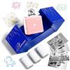 Phomemo P2S Mini Stampante Termica,Stampante Adesiva Bluetooth 300 dpi Stampante Fotografica Portatile con 3 Rotoli di Carta per Smartphone, per Foto, Apprendimento, Scrapbooking, Adesivi