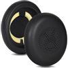 Dokeno Cuscinetti di ricambio per auricolari Jabra Evolve2 65 (65MS 65UC USB)/Evolve2 40 (40UC 40MS USB)/Elite 45H On-Ear Wireless Headset, cuscinetti di ricambio con morbida pelle proteica (nero)