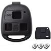 HooRLZ Toyota Guscio Chiave 3 Tasti per Toyota Aygo Corolla Yaris RAV4 Prado Avensis Land Cruiser Previa Echo Tarago Alphard Lexus Cassa del telecomando Toyota Chiave Auto