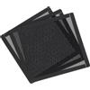 sourcing map 3 filtri antipolvere per PC, 150 x 150 mm, cornice magnetica, in PVC, per case del computer, copertura antipolvere in rete, griglie per ventola per altoparlanti del computer, colore nero