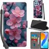 PHINIENLAND Cover per Honor X8 5G / X6 4G Case PU Pelle Custodia [Kickstand] [Chiusura magnetica] [Slot per Schede], Portafoglio Flip Custodia per Honor 70 lite,Fiori
