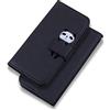 Bartern - Custodia protettiva per iPhone 7/iPhone 8, iPhone SE 2020, motivo panda cartone animato in pelle PU, con scomparto per carte magnetiche, funzione di supporto, colore: Nero