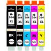 Amaprint 5 XL cartucce compatibili con HP 364 XL PBK per DeskJet 5445 5460 OfficeJet 7515 PhotoSmart 7510 7520 B8550 C5324 C5370 C5380 B410a B410c C309a e altri