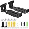 ZUOLACO Supporto da parete per soundbar Samsung, Bose, Vizio, LG, Sony, JBL, Sonos e altri supporti per soundbar, supporta fino a 15 kg, profondità regolabile da 9,1 a 16,3 cm, ripiano per soundbar,