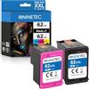 NINETEC 62XL Nero e Colore Compatibile Multipack di ricambio per HP 62 XL 62 XL per HP OfficeJet 250 200 258 5740 5742 5744 Envy 5640 5540 5544 5545 5548 7640 5646