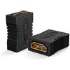 J&D 8K HDMI Coupler, 8K@60Hz/4K@120Hz Female to Female Connector HDMI Extender, supporto 3D, HDR, HDCP, ARC, compatibile con DVD, Blu-ray, TV, Laptop, PC, Monitor, 2 Confezioni