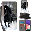 PHINIENLAND Cover per Samsung Galaxy A22 5G Case PU Pelle Custodia [Kickstand] [Chiusura magnetica] [Slot per Schede], Portafoglio Flip Custodia per Samsung A22 5G,Neve