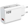 ASKUBSKU Caricatore 90W per Xiaomi Poco X7 Pro 5G F7 F6,Ricarica Spina di Ricarica Rapida per Caricabatterie da Cellulari Mobile per Xiaomi 15 14 Pro 13 Ultra,Solo Adattatore