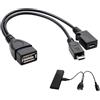 Generic Adattatore micro USB OTG 2 in 1 per cavo di alimentazione HDD, compatibile con Amazon Firestick 4K TV Fire
