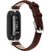 AISPORTS Compatibile con Fitbit Inspire 3 Cinturino in Pelle, Morbido Cinturino Traspirante Sottile Fibbia Classica in Metallo Cinturino Cinturino di Ricambio per Fitbit Inspire 3 Fitness Tracker