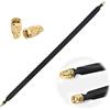GIAK LoRa - Cavo piatto da RP-SMA maschio a RP-SMA femmina RP-SMA per porte e finestre, adattatore coassiale per Antenna WLAN Antenna Minatore Helium Lora (LoRa - Cavo piatto da RP-SMA maschio)