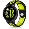 PaceBid Cinturino 20 mm per Garmin Vivoactive 5 /vivomove Trend/Venu Sq 2/Venu Sq 2 music/Venu 2 Plus, Cinturini di Ricambio Silicone Sport Uomo Donna per Garmin Forerunner 245/645 (Nero/Giallo)