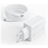 MKnenaJn 25W Caricabatterie USB C Ricarica Rapida per Samsung Galaxy S25, S24, S23, S22, S21, S20+, FE, Ultra, A15, A54 5G, A55, A56, A34, A35, Note 20, 10, 9, con Cavo 2M, Adattatore Super Fast Settore