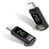 Duttek Adattatore USB C da 80 Gbps con display a LED (confezione da 2), adattatore per display digitale USB C da 240 W femmina a maschio, compatibile con Thunderbolt 5, iPhone 15/16, MacBook, iPad