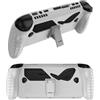 GIOPUEY Cover Compatibile con ASUS ROG Xbox Ally/Ally X 2025 - con Supporto, Copertura PC & Bumper TPU Morbido - White
