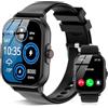 flintronic Smartwatch Uomo Donna, 2,01 Orologio Smartwatch con Effettua/Risposta Chiamate, Smart Watch con SpO2/BP/Sonno/Contapassi/Cardiofrequenzimetro, Impermeabile Fitness Tracker per Android iOS