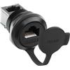 QIANRENON Connettore di rete CAT6 RJ45 a 90° ad angolo RJ45 8P8C femmina a femmina Bulkhead montaggio Ethernet adattatore RJ45 da incasso femmina tappo antipolvere per esterni WAN LAN