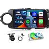 Inefala 4+64G Autoradio per Toyota Yaris Grmn 2012-2017 Android 15 mit 9'' In-Cell Schermo Soporta Wireless Carplay und Android Auto Mirror Link Radio FM/RDS GPS WIFI BT SWC Telecamera Posteriore