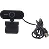 Dilwe Videocamera per PC con microfono, Videocamera per computer Full HD da 4 MP, Videocamera per webcam USB con rotazione a 4k per PC per trasmissione in diretta/Classe netta/Videoconferenza(Nero)