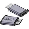 cablecc Adattatore di alimentazione dati USB 3.0 tipo C femmina a USB 3.0 micro maschio per disco SSD portatile