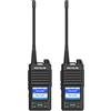 Retevis RB658 Walkie Talkie, Ricetrasmittenti, 1800mAh, App Editare, Cancellazione del Rumore AI, Schermo da 1,77 Pollici, per Flotta, Guida di Veicoli (2 Pezzi, Nero)