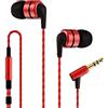 SoundMAGIC E80 Auricolari ad alta fedeltà Cuffia per smartphone di alta qualità Cuffie con isolamento acustico- Rosso