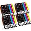 Hyggetech 24 cartucce compatibili con Epson 33XL T3351 T3361 T3362 T3363 T3364 compatibili con Epson Expression Premium XP-645 XP-830 XP-900 XP-530 XP-540 XP-630 XP-635 XP-640