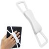 ZhaoCo Antiscivolo Supporto Universale per Cinturino in Silicone per Impugnatura Delle Dita per 6-8 Kindle eReaders Fire Tablet - Kobo/Voyaga/Lenovo/Sony Kindle E-Book Tablet, Bianco