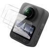 Panlouting Confezione da 3 | Proteggi Schermo Vetro Temperato 9H Bordi Arrotondati 2.5D Resistente ai Graffi Compatibile con DJI Osmo 360 Panorama Camera