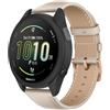Niboow 20mm Cinturino per Garmin Forerunner 70/170/ 170 Music 43mm/165/165 Music/570 42mm, Edition Pelle Cinturini per Garmin Venu Sq 2/Sq 2 Music Edition/2 Plus/Approach J1 43mm/S50 - Bianco
