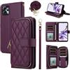 ELISORLI Custodia a portafoglio per Motorola Moto G53 5G/G13/G23 con cinturino da polso staccabile Crossbody Tracolla 9 slot per schede Borsa con cerniera Lusso PU Pelle Cover per telefono per G 13 23