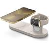 elago 2 in 1 Stand di Ricarica Compatibile con Mag Safe, Compatibile con iPhone 16/15/14/13/12, Tutte le Serie Apple Watch, Compatibile con AirPods 4/3 e Pro 2/1 [Caricatore Non Incluso] (Pietra)