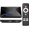 EASYTONE Android TV Box 2025, Android 14.0 TV Box 2GB RAM 16GB ROM 1000M Ethernet WIFI6 Android Box 4K 6K 8K HDR10 R69 Plus H728 Octa-core 3D Smart TV Box Supporto 2.4G 5.8G Dual WiFi BT5.0 USB 3.0